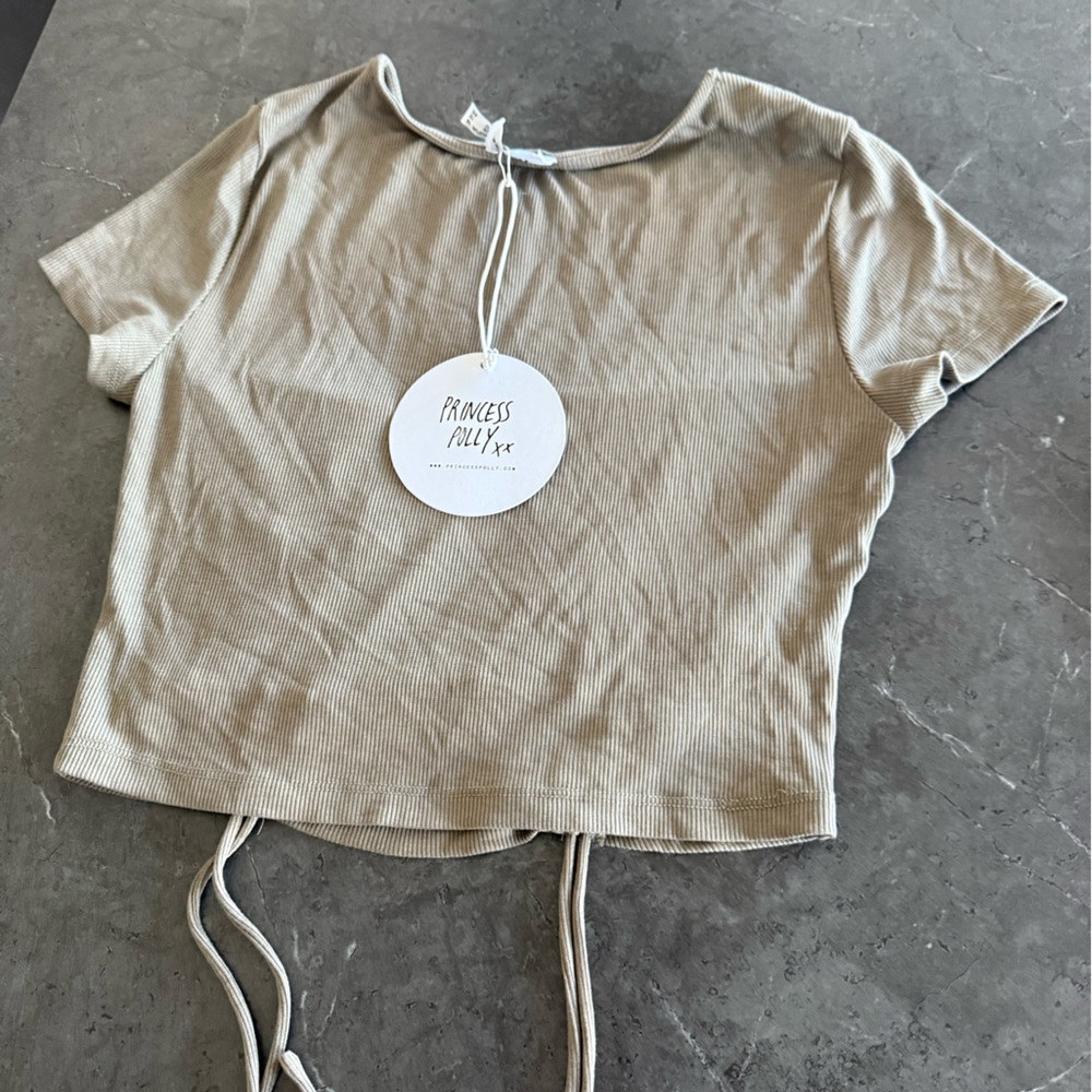Princess Polly Khaki Stormi Top - Picture 4 of 5